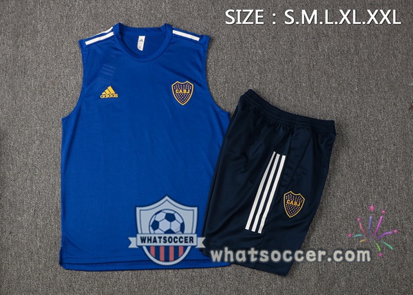 Boca Juniors Soccer Vest + Shorts Blue 2021-2022