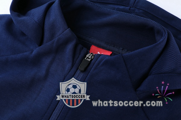Italy Blue Hooded Jacket 2021-2022