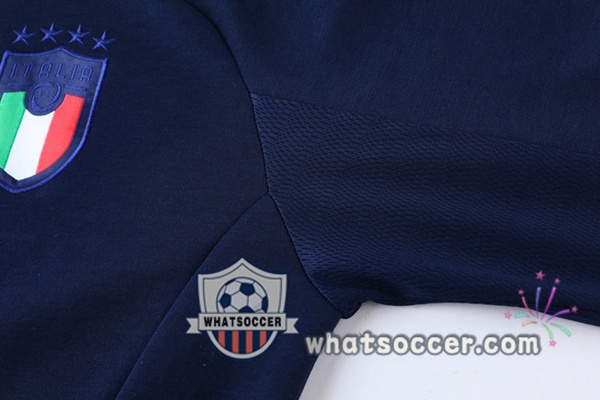 Italy Blue Hooded Jacket 2021-2022