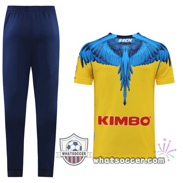SSC Napoli Training T-Shirts + Pants Yellow 2021-2022