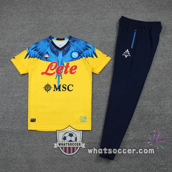 SSC Napoli Training T-Shirts + Pants Yellow 2021-2022
