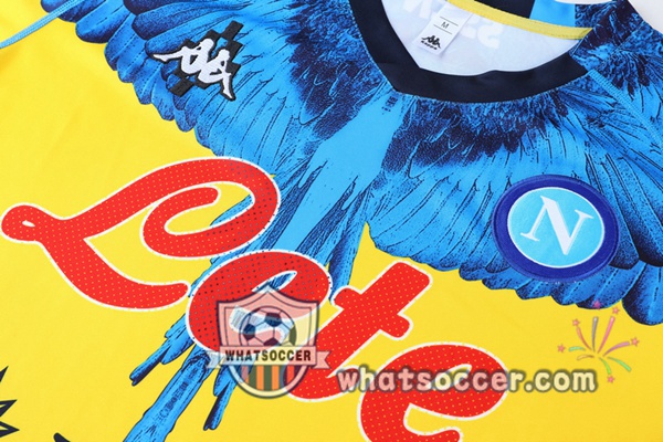 SSC Napoli Training T-Shirts + Pants Yellow 2021-2022