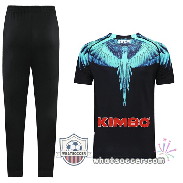 SSC Napoli Training T-Shirts + Pants Black 2021-2022