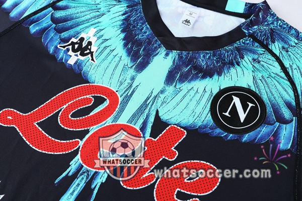 SSC Napoli Training T-Shirts + Pants Black 2021-2022