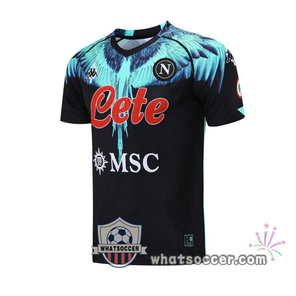 SSC Napoli Black Training T-Shirts 2021-2022