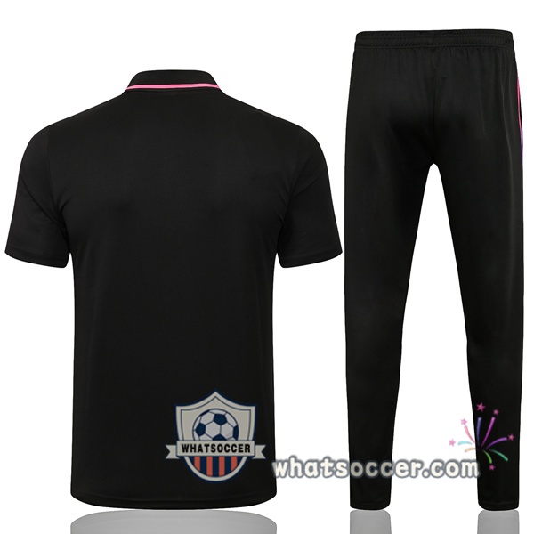Training Polo Paris PSG + Pants Black 2021-2022