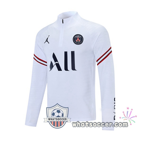 JORDAN Paris PSG White Soccer Sweater 2021-2022