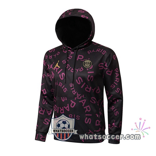 Paris PSG Jordan Purple Hooded Sweater 2021-2022