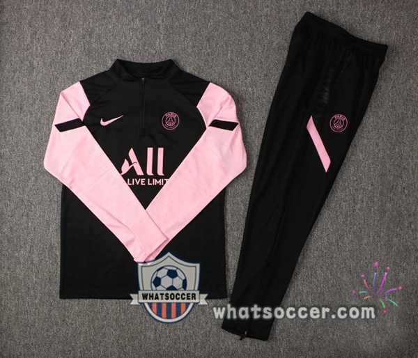 Paris PSG Black Rose Tracksuit 2021-2022
