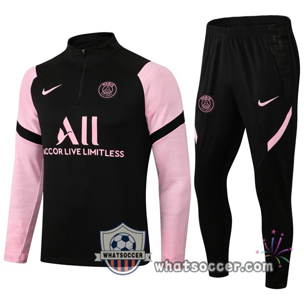 Paris PSG Black Rose Tracksuit 2021-2022