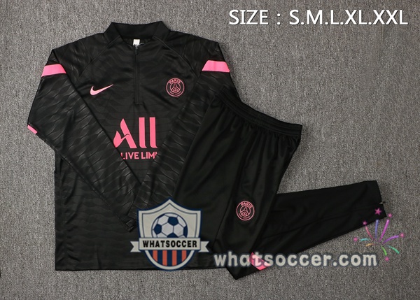 Paris PSG Black Tracksuit 2021-2022