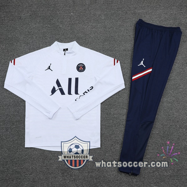 JORDAN Paris PSG White Tracksuit 2021-2022