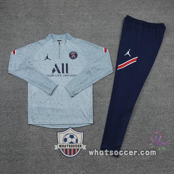 JORDAN Paris PSG Gray Tracksuit 2021-2022