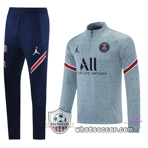 JORDAN Paris PSG Gray Tracksuit 2021-2022