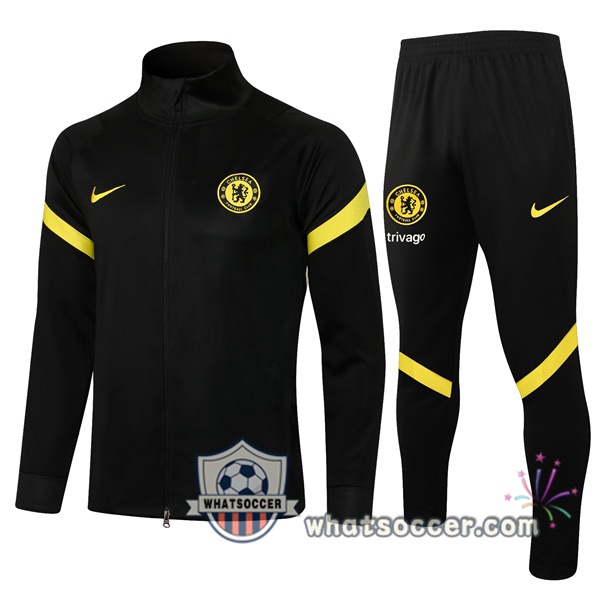 FC Chelsea Black Training Jacket 2021-2022