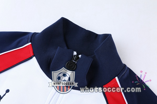 JORDAN Paris PSG White Blue Royal Training Jacket 2021-2022