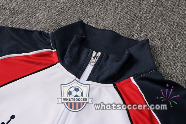 JORDAN Paris PSG White Blue Royal Training Jacket 2021-2022