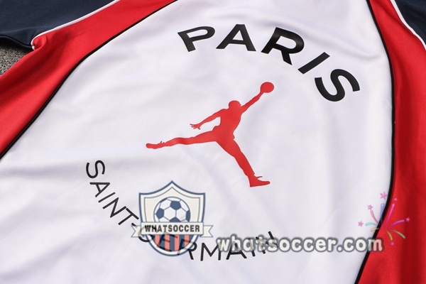 JORDAN Paris PSG White Blue Royal Training Jacket 2021-2022
