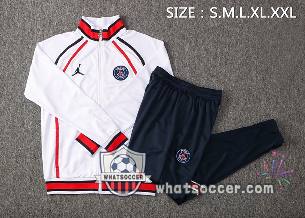 JORDAN Paris PSG White Training Jacket 2021-2022