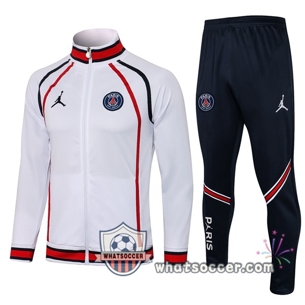 JORDAN Paris PSG White Training Jacket 2021-2022