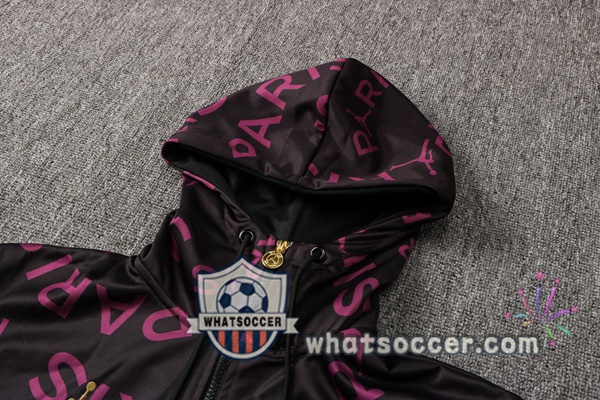 JORDAN Paris PSG Purple Hooded Jacket 2021-2022