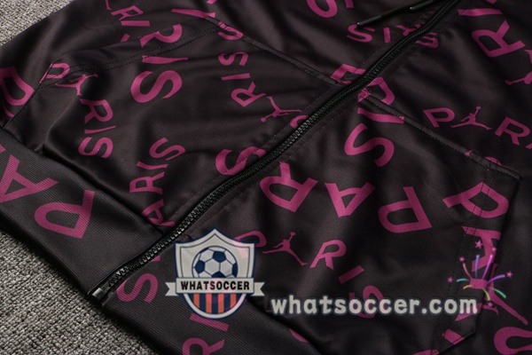 JORDAN Paris PSG Purple Hooded Jacket 2021-2022