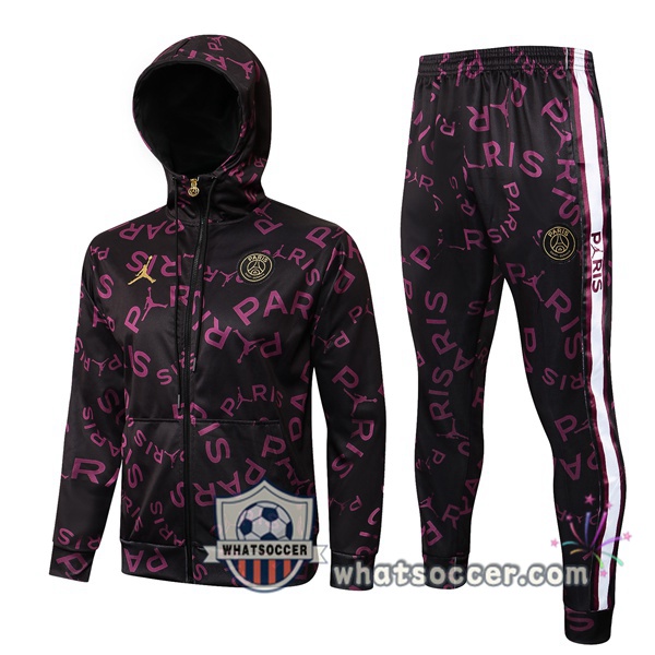 JORDAN Paris PSG Purple Hooded Jacket 2021-2022