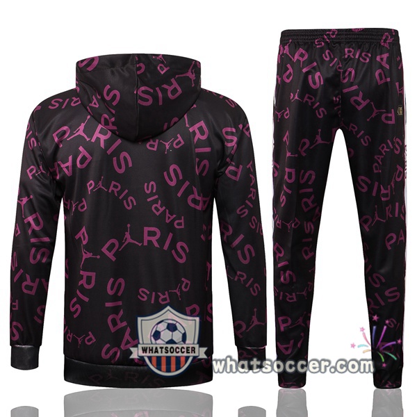 JORDAN Paris PSG Purple Hooded Jacket 2021-2022