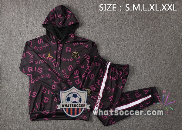 JORDAN Paris PSG Purple Hooded Jacket 2021-2022