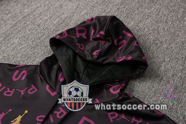 JORDAN Paris PSG Purple Hooded Jacket 2021-2022
