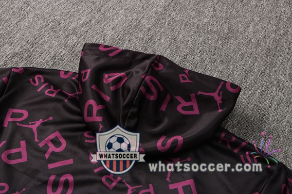 JORDAN Paris PSG Purple Hooded Jacket 2021-2022
