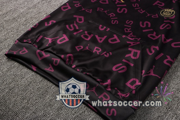 JORDAN Paris PSG Purple Hooded Jacket 2021-2022