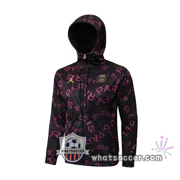 JORDAN Paris PSG Purple Hooded Jacket 2021-2022