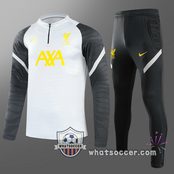 FC Liverpool Kids White Tracksuit 2021-2022