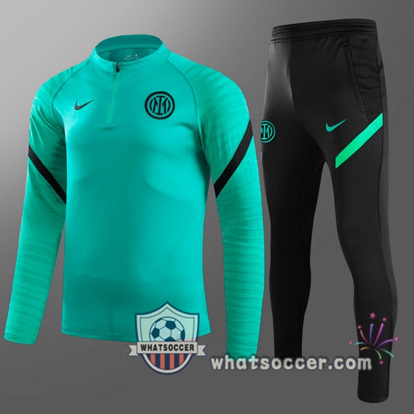 Inter Milan Kids Green Tracksuit 2021-2022