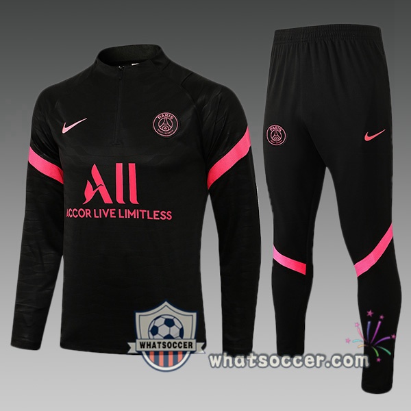 Paris PSG Kids Black Tracksuit 2021-2022