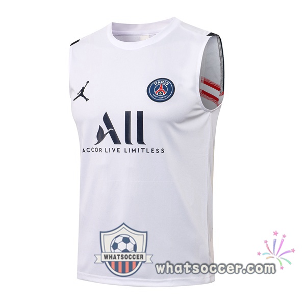 Paris PSG White Soccer Vest 2021-2022