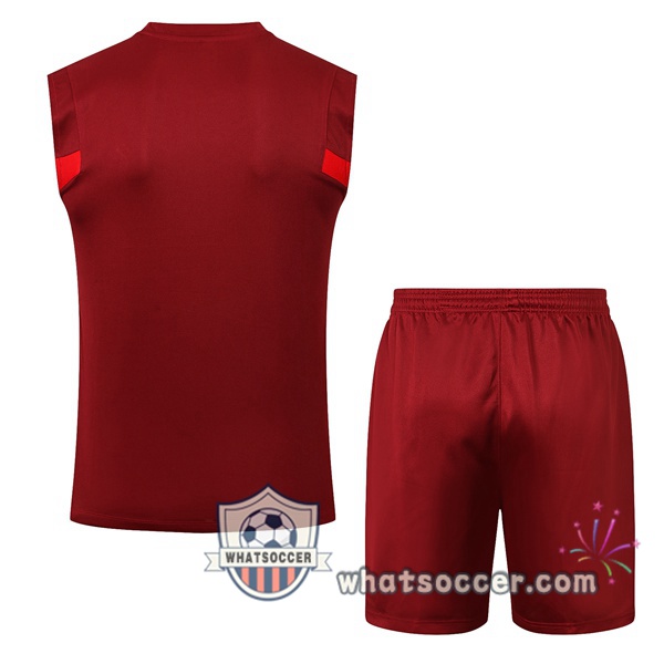 FC Liverpool Soccer Vest + Shorts Red 2021-2022