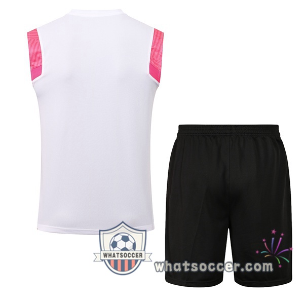 Paris PSG Soccer Vest + Shorts White 2021-2022