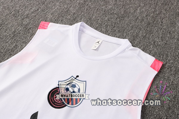 Paris PSG Soccer Vest + Shorts White 2021-2022