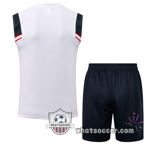 Paris PSG Soccer Vest + Shorts White 2021-2022
