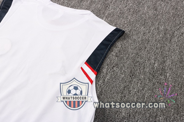Paris PSG Soccer Vest + Shorts White 2021-2022