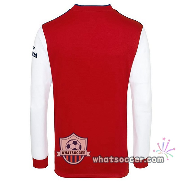 Arsenal Home Soccer Jerseys Long Sleeve Red White 2021-2022