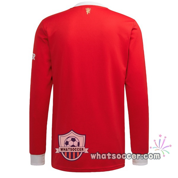 Manchester United Home Soccer Jerseys Long Sleeve Red 2021-2022