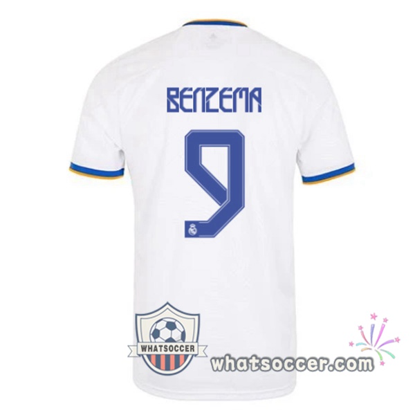 Real Madrid (Benzema 9) Home Soccer Jerseys 2021-2022