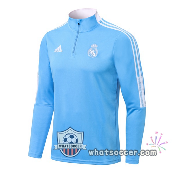 Real Madrid Blue Soccer Sweater 2021-2022