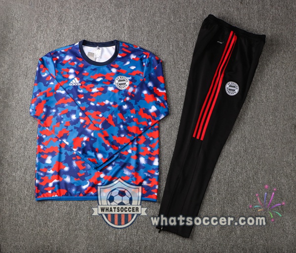 Bayern Munich Blue Red Tracksuit 2021-2022
