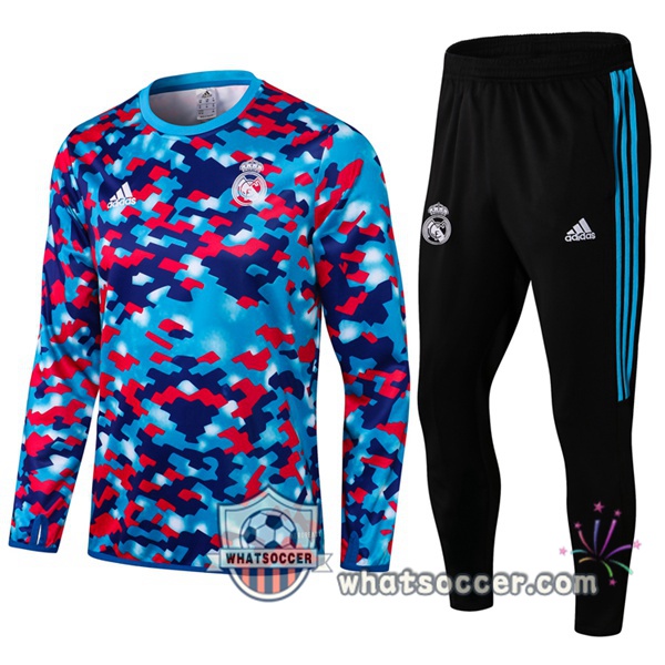 Real Madrid Blue Red Tracksuit 2021-2022
