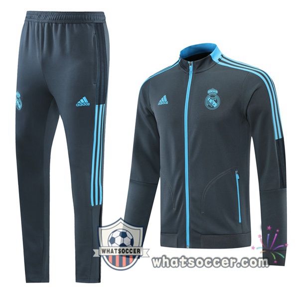 Real Madrid Gray Training Jacket 2021-2022