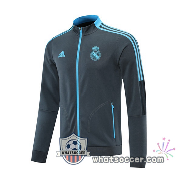 Real Madrid Gray Soccer Jacket 2021-2022